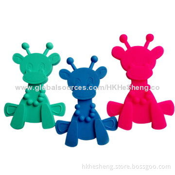 2014 Creative Healthful Silicone Teether, BPA-free and Food-grade